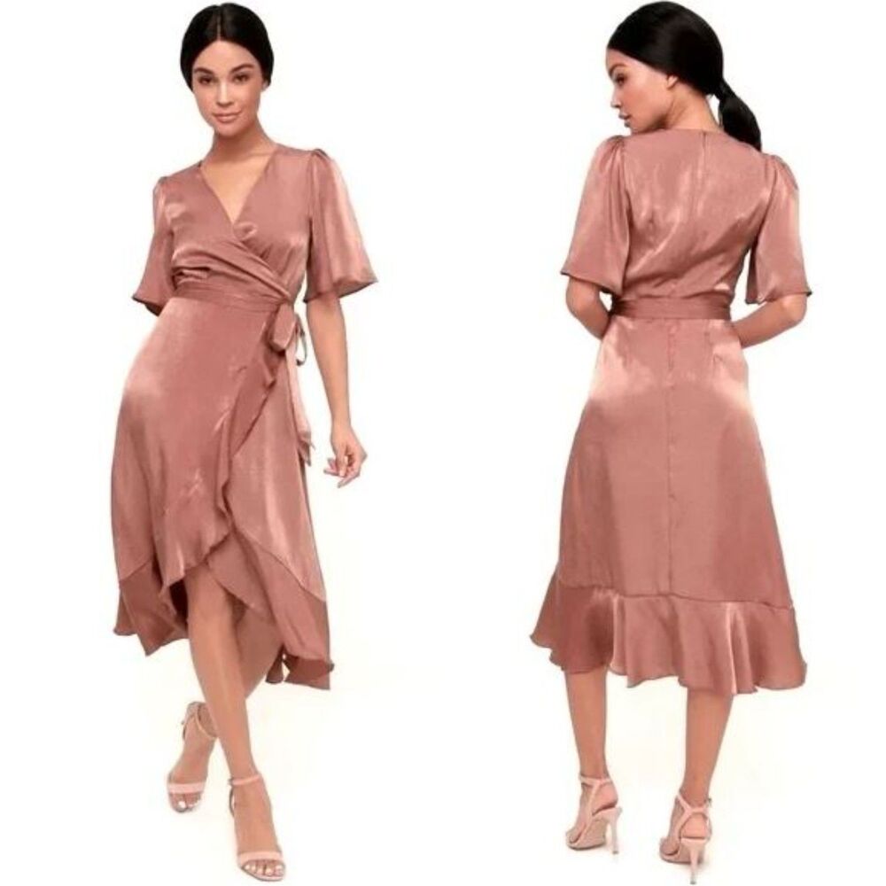 Lulu's Wrapped Up in Love Dress‎ - Pink - Small